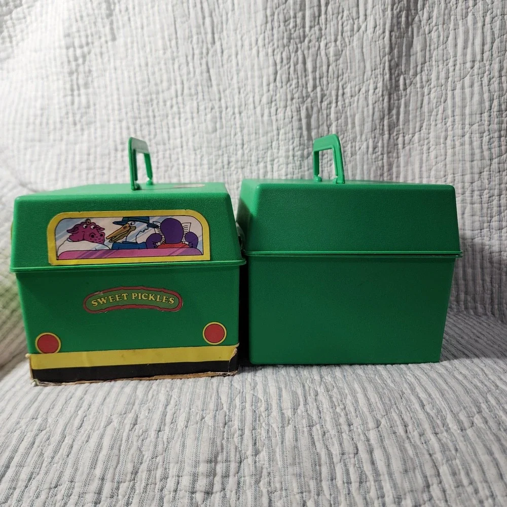 Vintage Sweet Pickles Preschool Program Green Cases Activity Cards Spinner Set